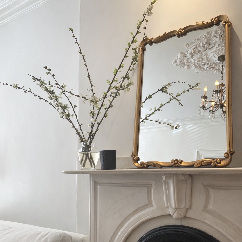 Cherry blossom on mantle